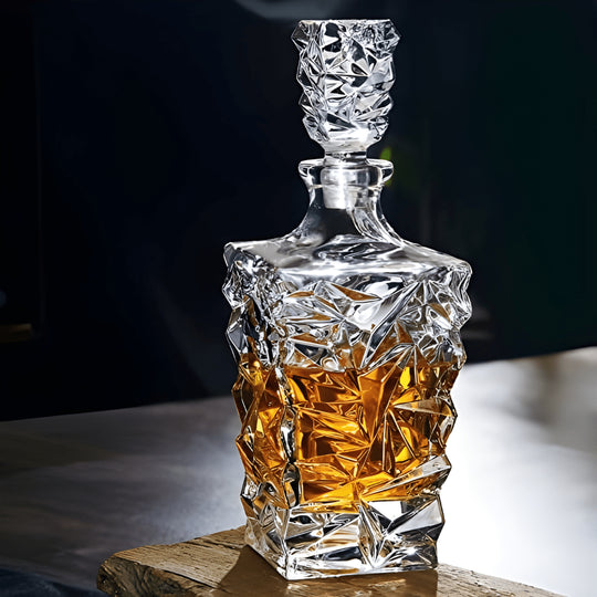 Elegant whiskey decanter with stopper – perfect for home bars