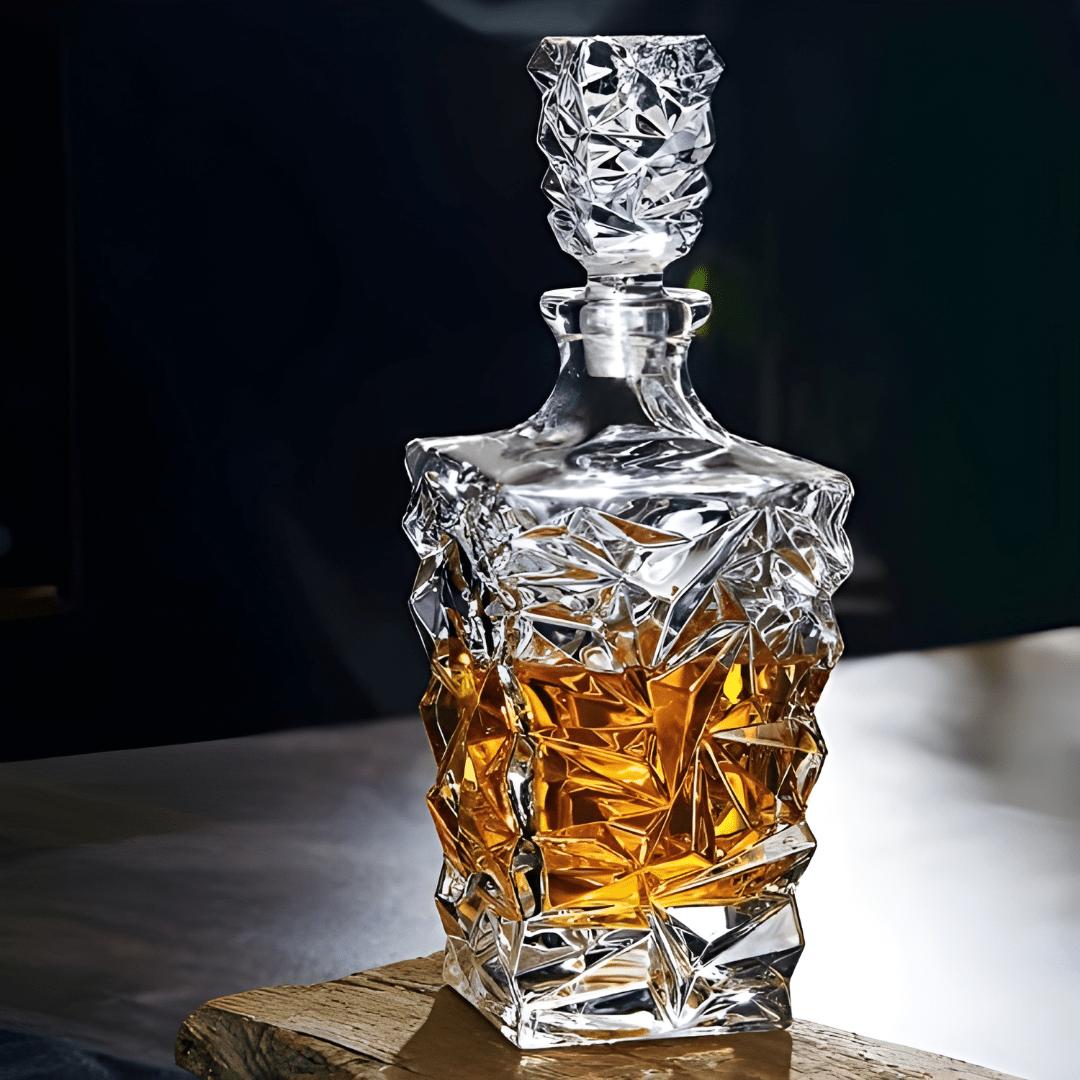 Elegant whiskey decanter with stopper – perfect for home bars