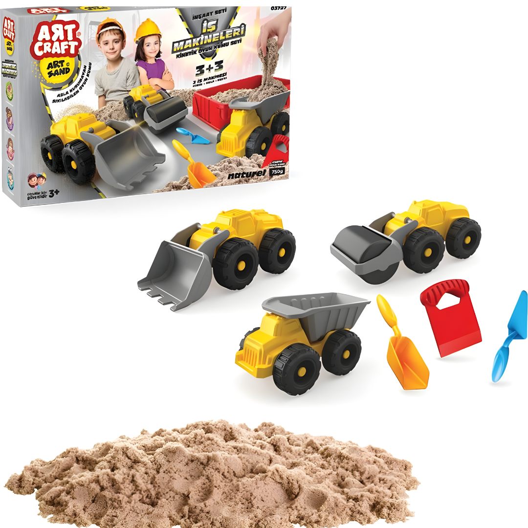 Art Craft Working Machines Play Sand Set 750g