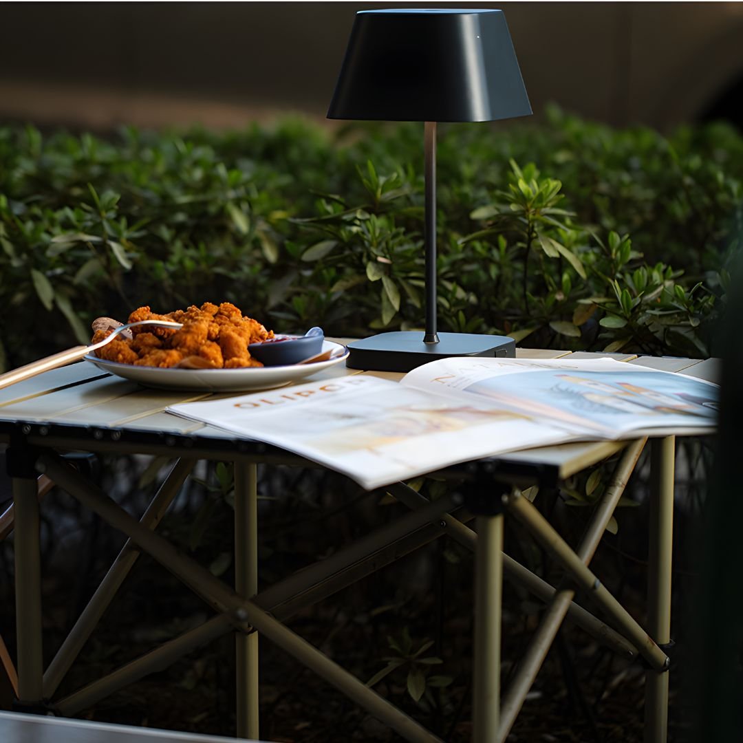 Rechargeable aluminium LED table lamp with touch control and 3 light modes for home, cafes and restaurants in Beirut Lebanon