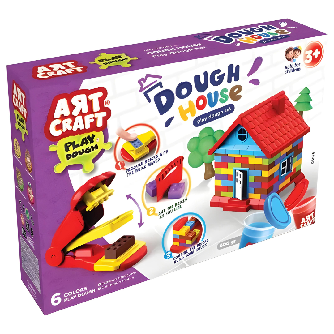 Art Craft 03676 Dough House Set 600g, Multi-Color