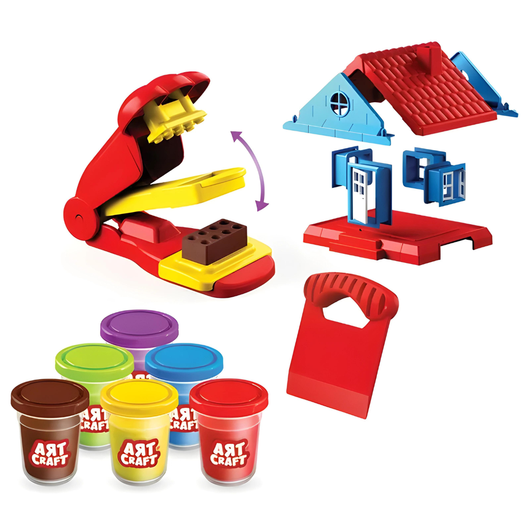 Art Craft 03676 Dough House Set 600g, Multi-Color