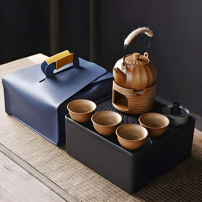 Chinese Pottery Tea Set premium kit 330ML