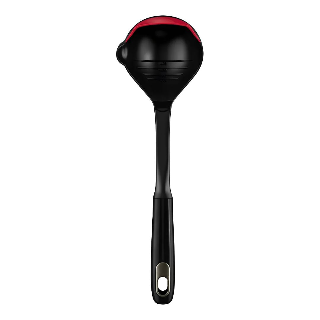 Ernesto heat-resistant silicone shallow soup ladle with measuring marks, available for delivery in Lebanon.