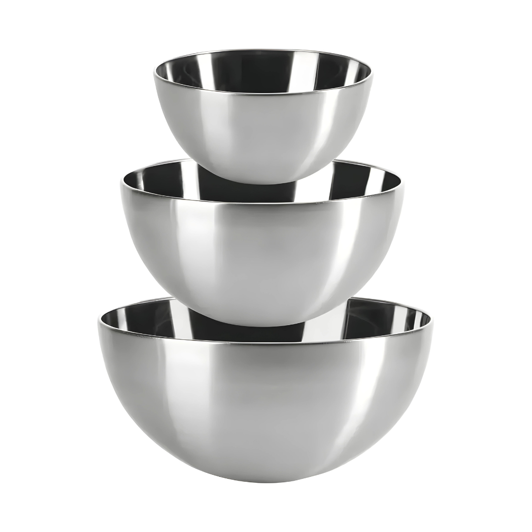 Ernesto Set of 3 stainless steel bowls