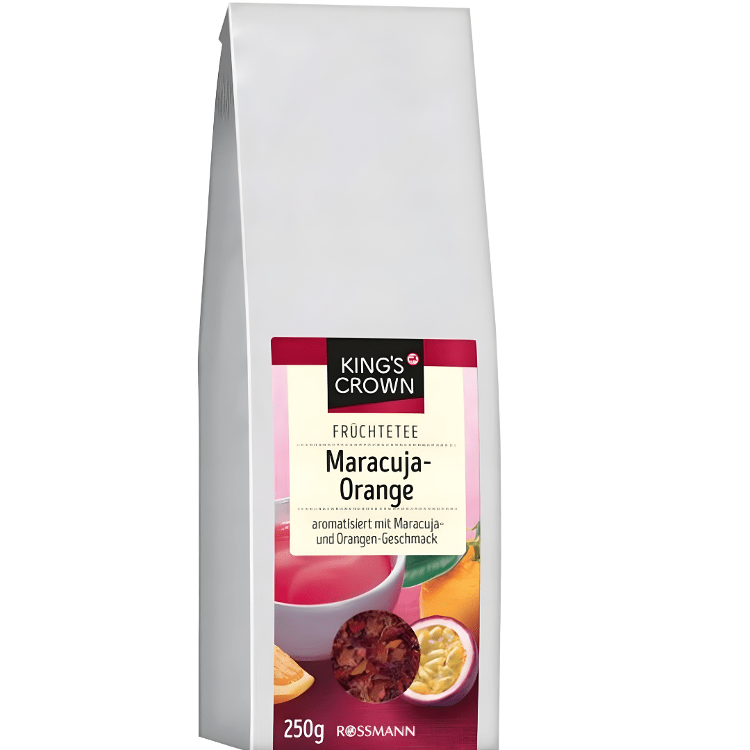 German maracuja orange fruit tea by King’s Crown