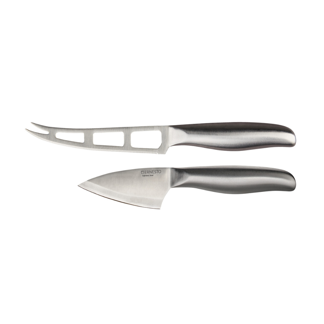 Ernesto Stainless Steel Cheese Knife Set of 2