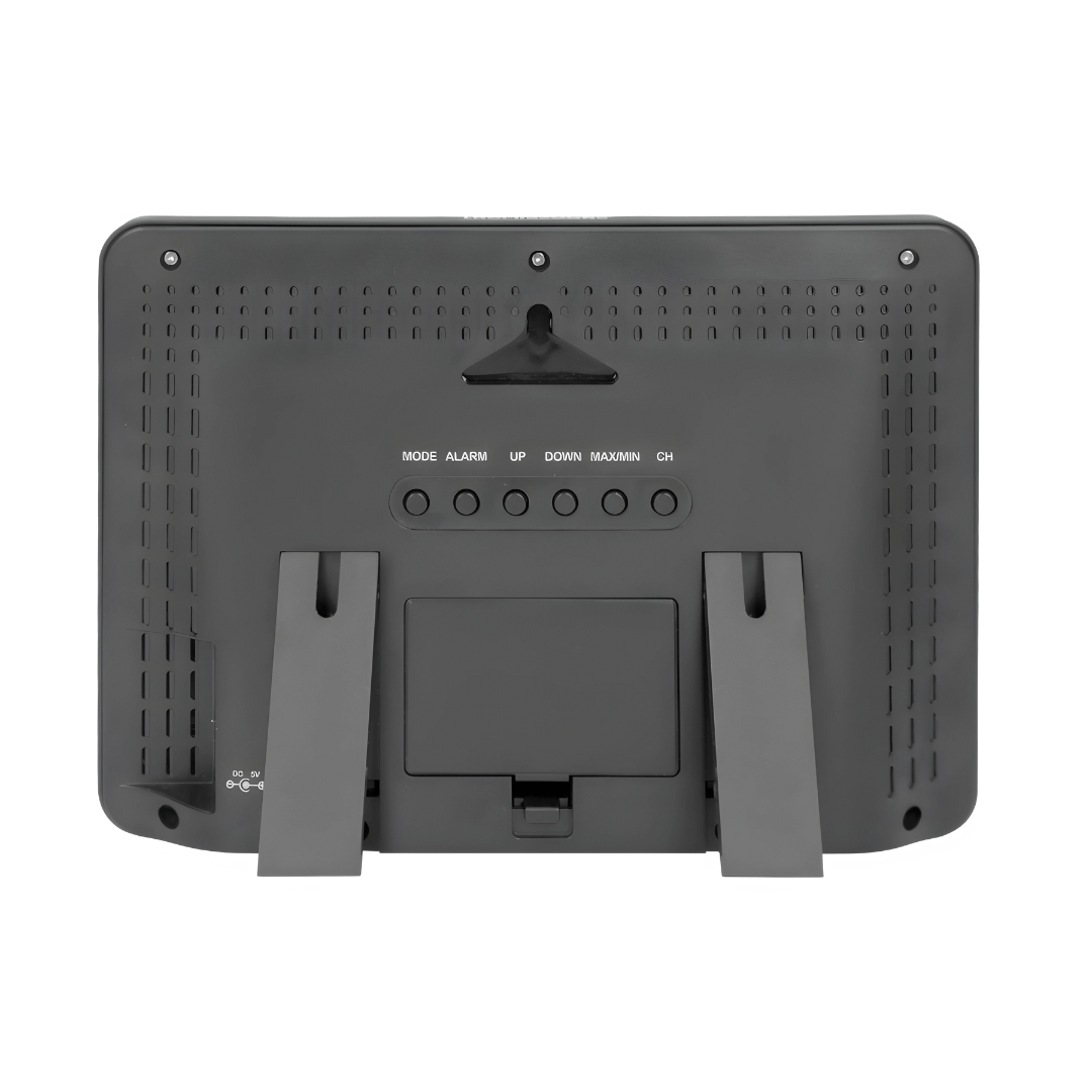 Advanced wireless weather station with digital indoor and outdoor temperature and humidity display – 60m range