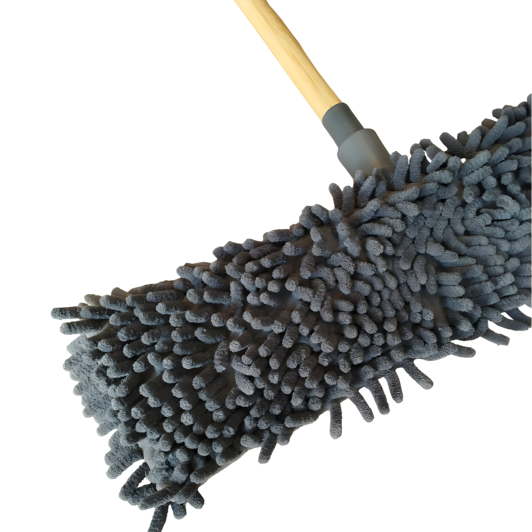 Aquapur Flat Mop, Microfiber With Bamboo Tip