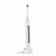 QUIGG GT-TBO-05 rechargeable electric toothbrush packaging showing five cleaning modes and a pressure indicator