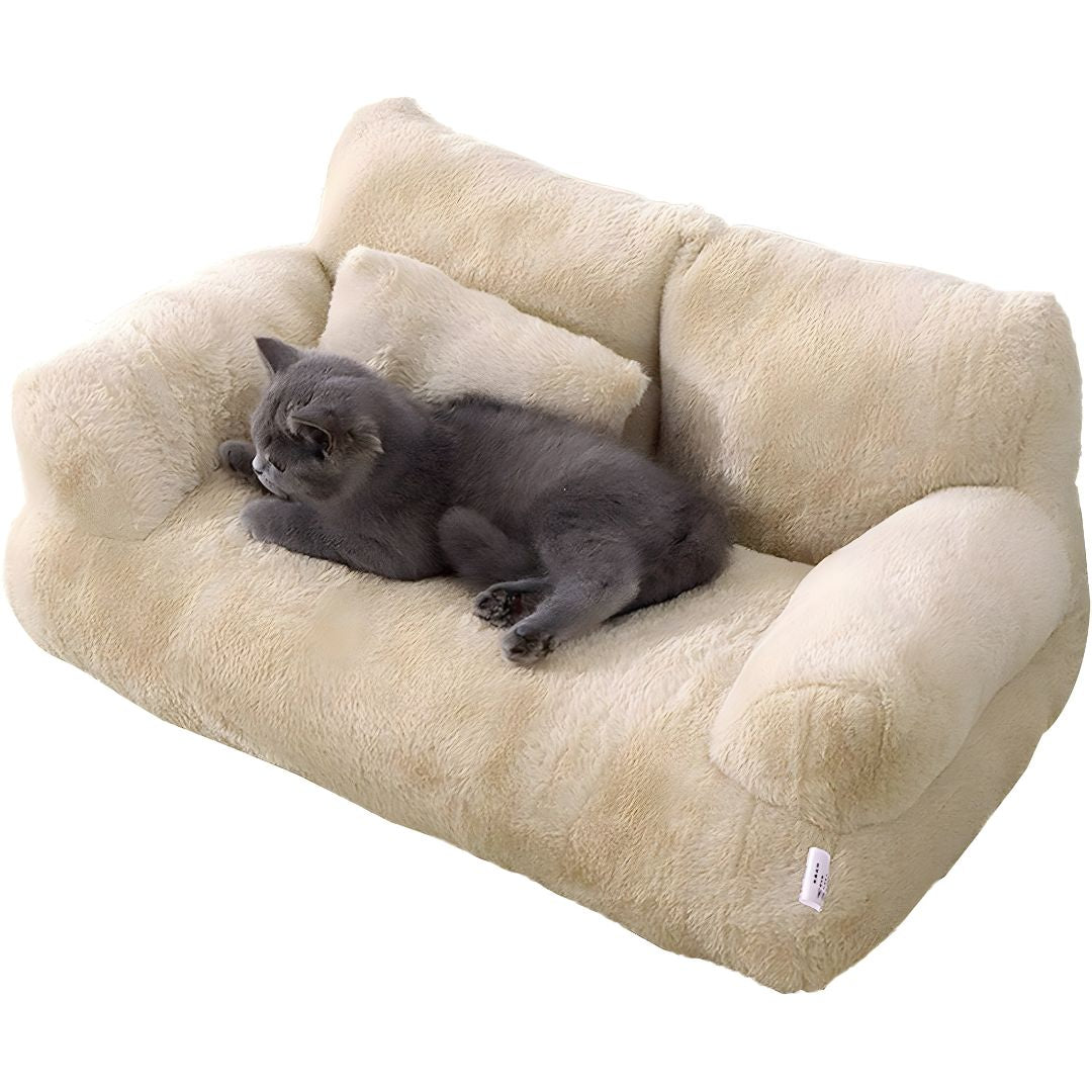 plush pet sofa bed soft dog and cat couch with armrests washable pet bed Lebanon Beirut