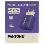 PANTONE PT-PDAC024U 20W PD fast charger with USB-A and USB-C charging ports