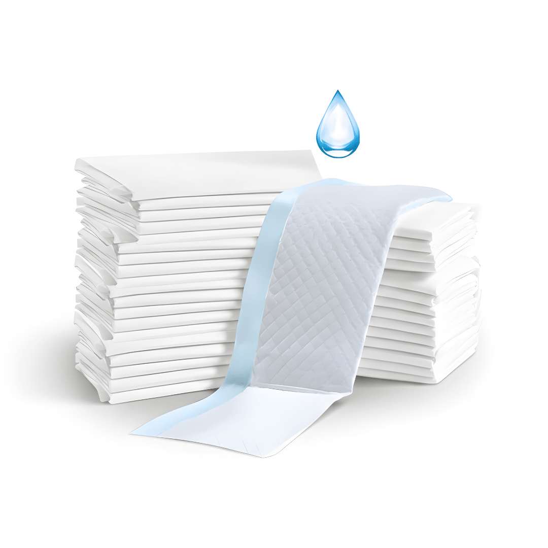 White disposable underpads 60x90cm 30-pack for baby changing and pet training