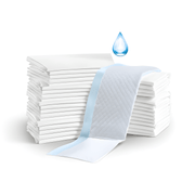 White disposable underpads 60x90cm 30-pack for baby changing and pet training