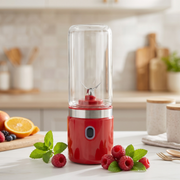 AMBIANO Retro Portable Smoothie Maker – Rechargeable, 370ml Glass Bottle