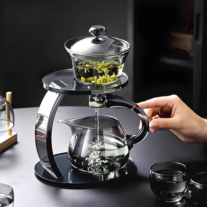 Semi-Automatic Unique Glass Tea Pot