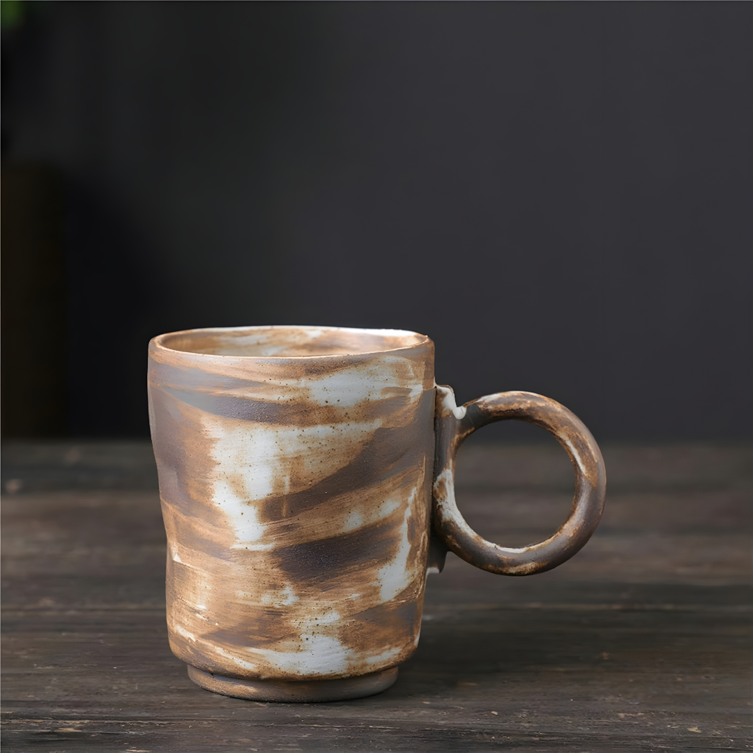 Rustic Stoneware Coffee Cup 160ml Capacity