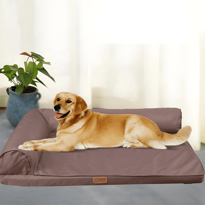 Orthopedic 2XL waterproof dog bed with head support and non-slip bottom – perfect for large dogs in Beirut