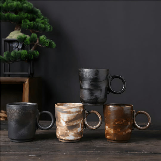 Rustic Stoneware Coffee Cup | European Household