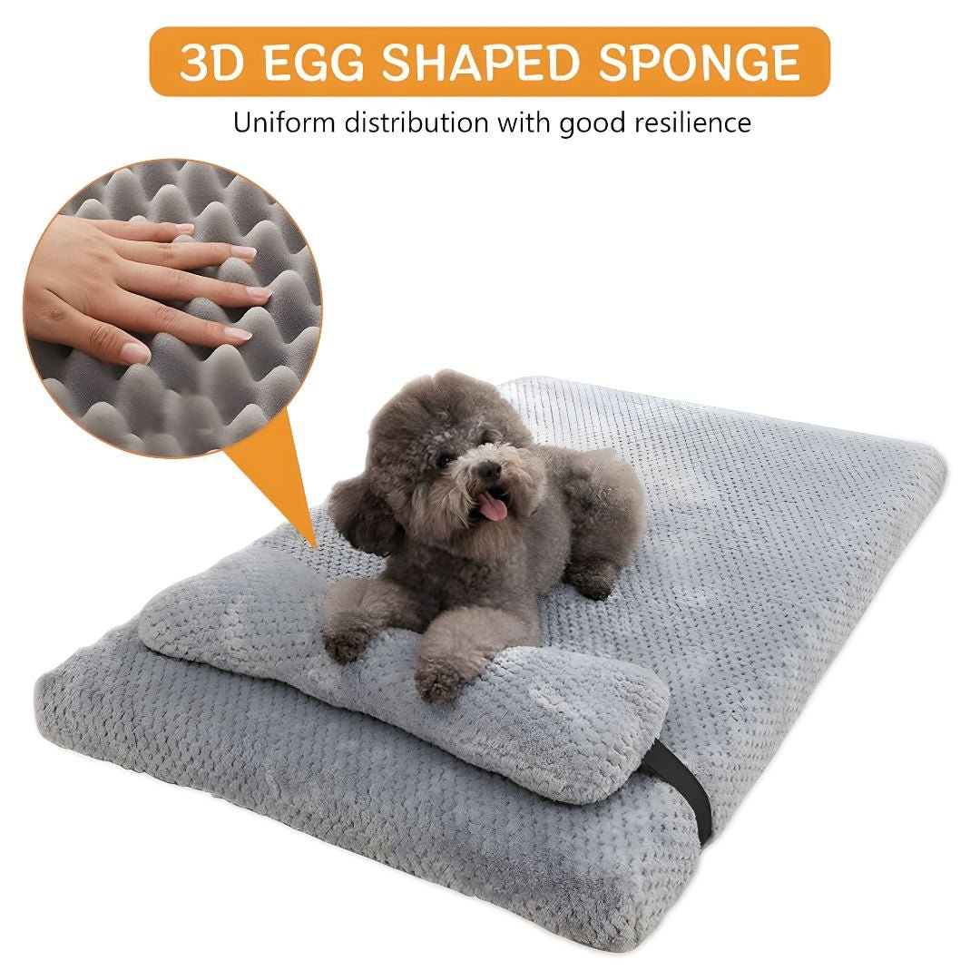 orthopedic memory foam pet bed waterproof washable dog mattress with pillow Lebanon Beirut