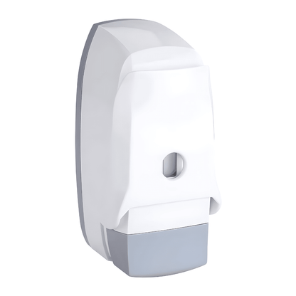 Wenko Ascoli wall-mounted white and grey soap dispenser with elbow lever, 450ml capacity for sanitizer or soap