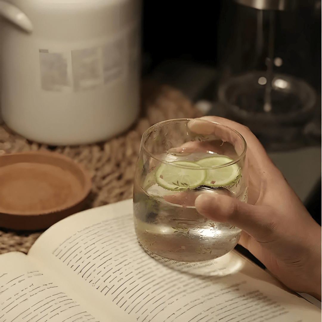 300ml heat-resistant borosilicate glass cups with elegant floral and botanical patterns — perfect for serving coffee, tea, juice, or desserts in Beirut homes and cafés.