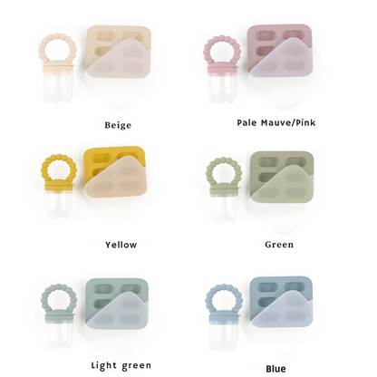 Eco-Friendly Silicone Ice Cube and Pacifier Set