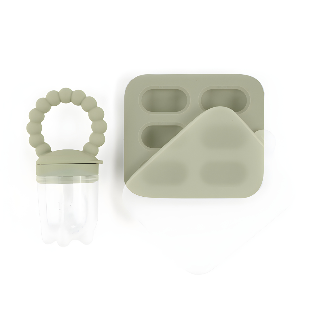 Eco-Friendly Silicone Ice Cube and Pacifier Set