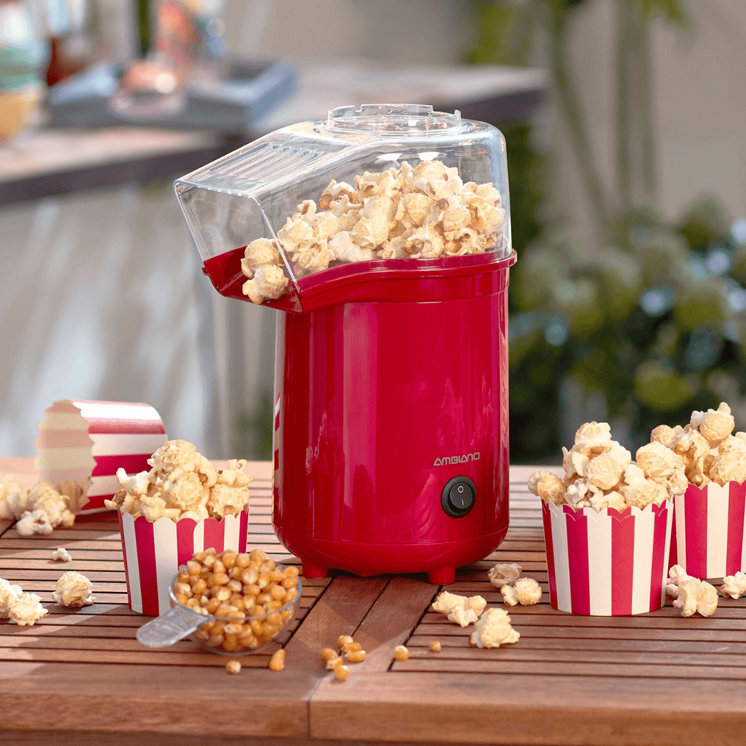 AMBIANO Popcorn Maker Retro Red - EUROPEAN HOUSE HOLD