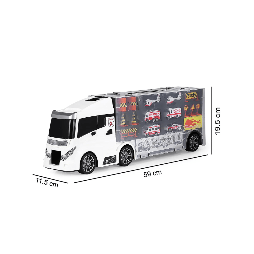 Ambulance Carrier Truck 15+1 Piece - EUROPEAN HOUSE HOLD