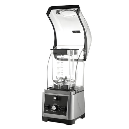 Heavy Duty 2200W blender with thick soundproof lid and 1.8L container. Ideal for juices, smoothies, ice crushing, restaurants, coffee shops, and home use in Beirut, Lebanon.