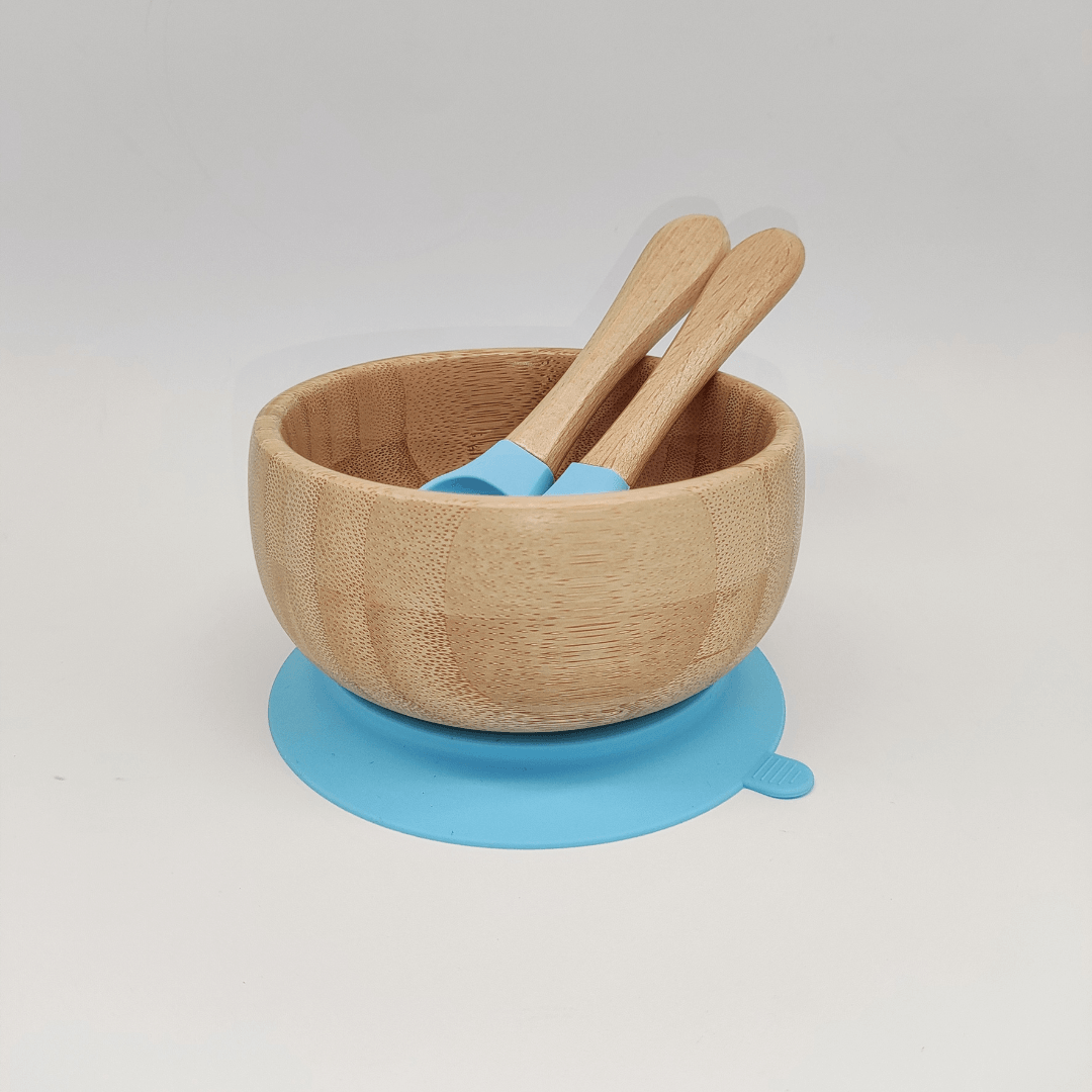 Bamboo Bowl With Spoon & Fork - EUROPEAN HOUSE HOLD