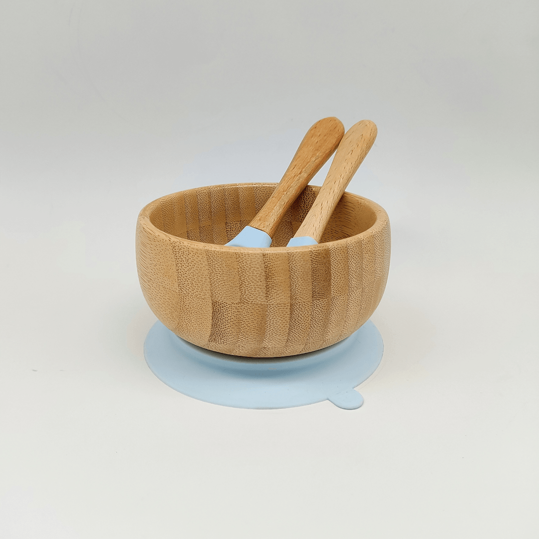 Bamboo Bowl With Spoon & Fork - EUROPEAN HOUSE HOLD