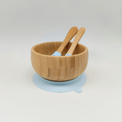 Bamboo Bowl With Spoon & Fork - EUROPEAN HOUSE HOLD