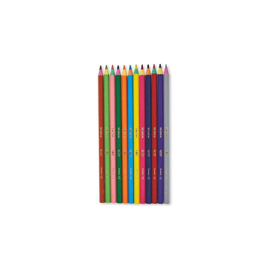 BIC Kids Evolution Coloring Pencils Set Of 12 - EUROPEAN HOUSE HOLD