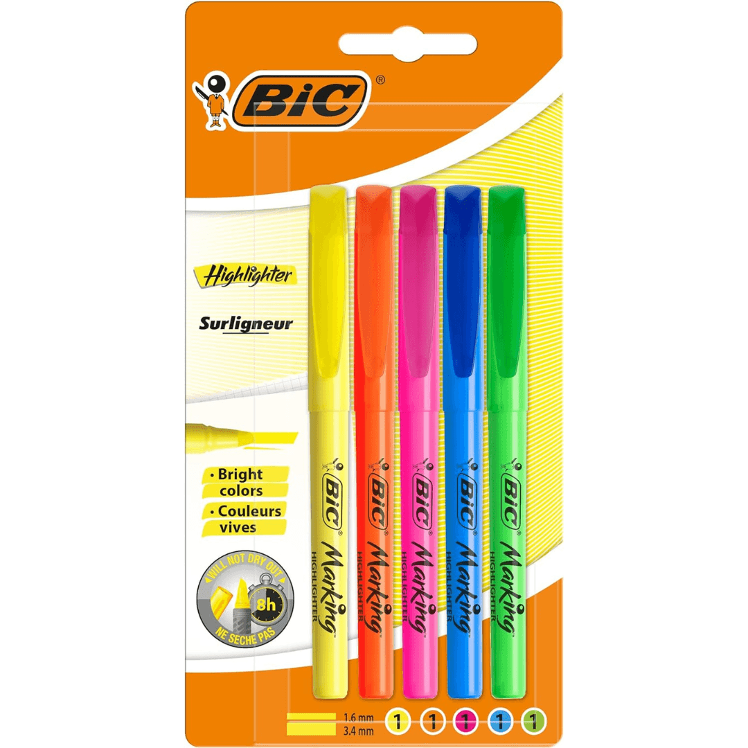 BIC Pocket Highlighter - EUROPEAN HOUSE HOLD