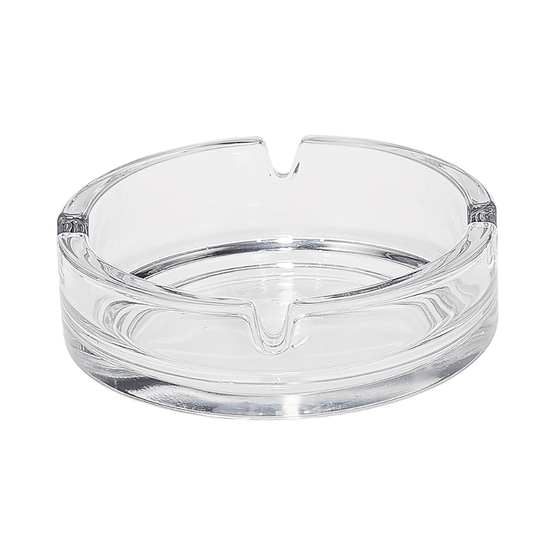 Bistro Oval Clear Ashtray 11 cm 2 Pieces - EUROPEAN HOUSE HOLD