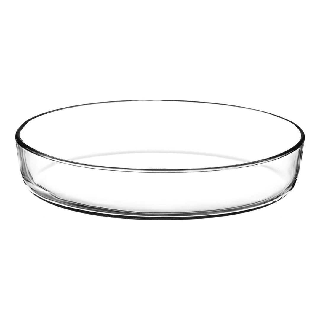 Borosilicate Glass Oval Oven Tray 26.25 cm × 18cm - EUROPEAN HOUSE HOLD