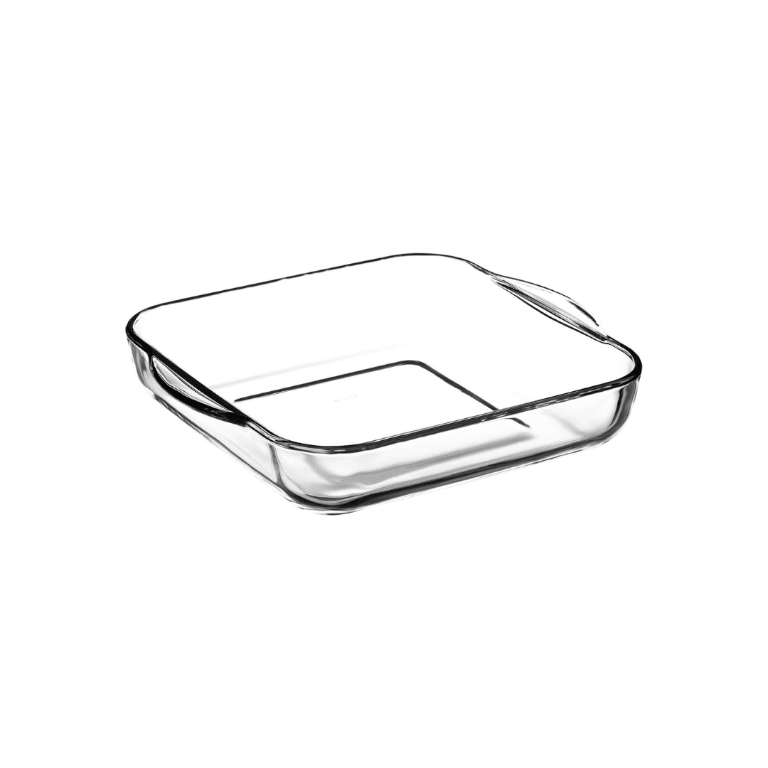 Borosilicate Glass Square Casserole 31.8 x 28.3 × 6 cm - EUROPEAN HOUSE HOLD