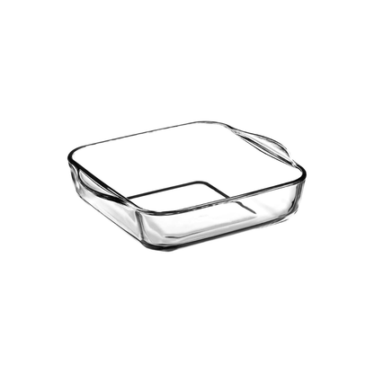 Borosilicate Glass Square Casserole 8x23x25 cm - EUROPEAN HOUSE HOLD