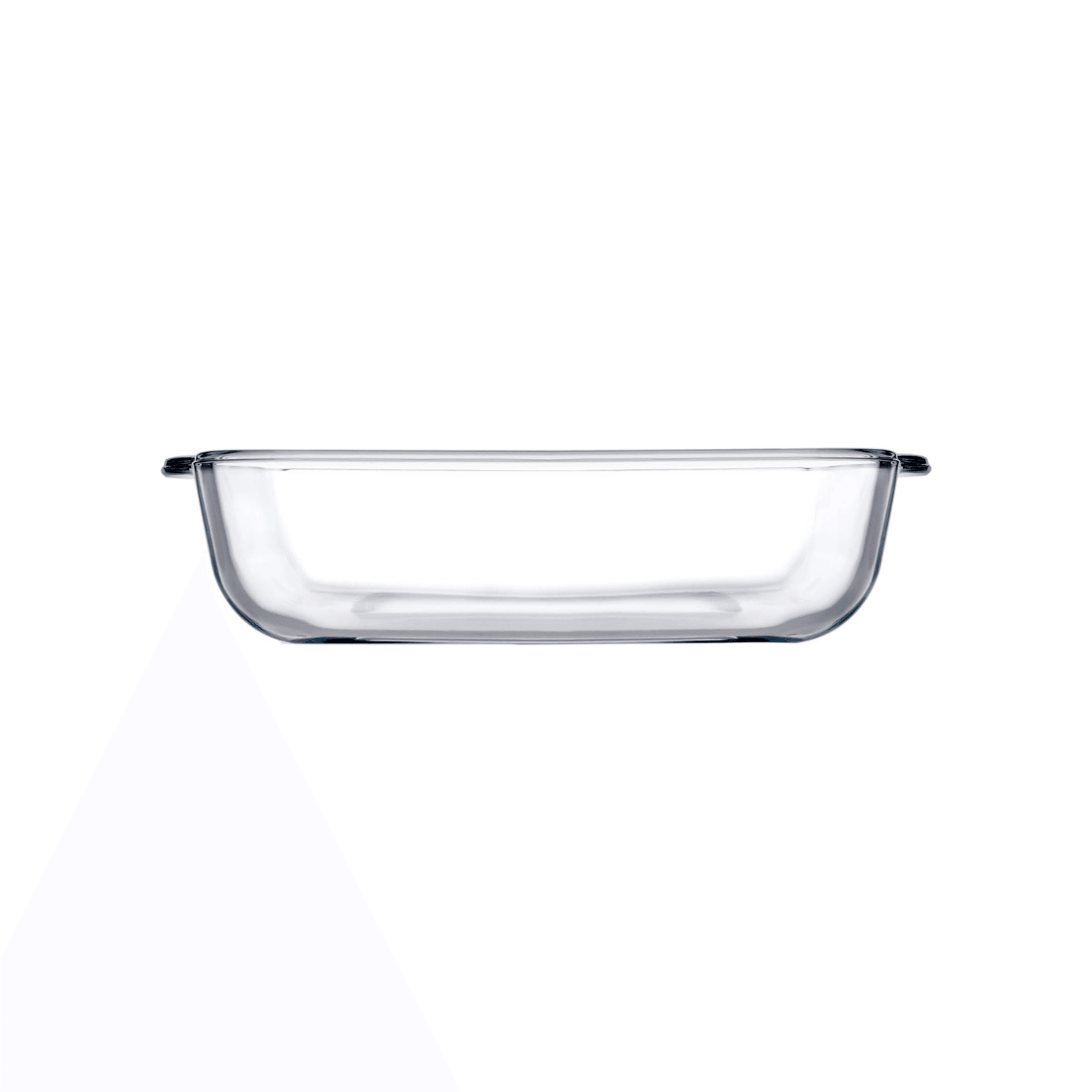 Borosilicate Glass Square Casserole 8x23x25 cm - EUROPEAN HOUSE HOLD