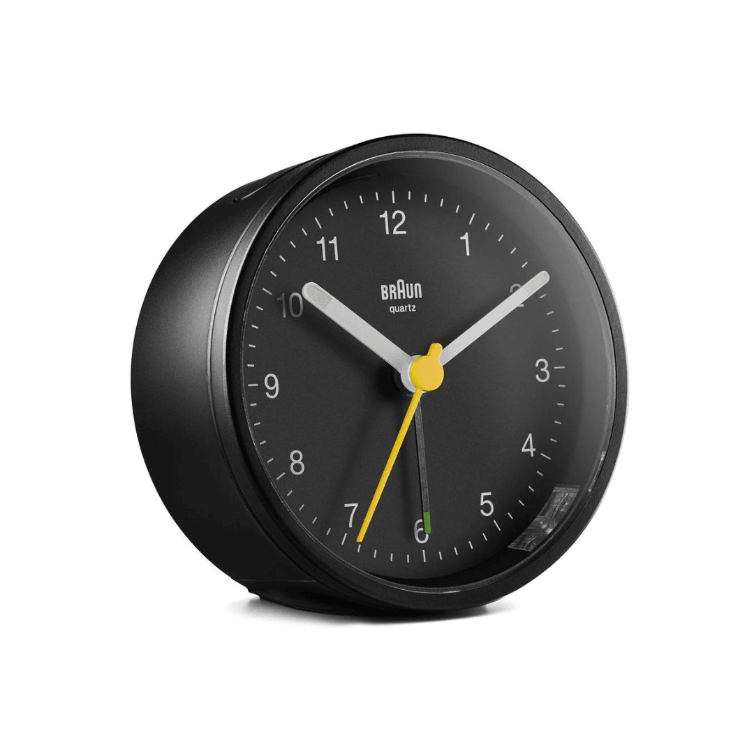 Braun BC12 Classic Alarm Clock - Black - EUROPEAN HOUSE HOLD