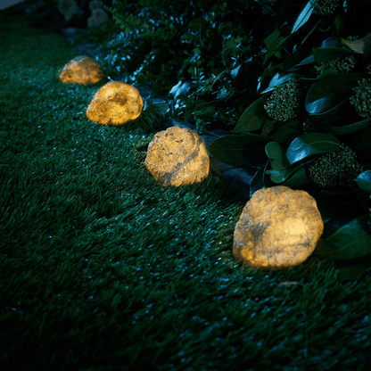 CASA Deco LED solar stones Set Of 4 - EUROPEAN HOUSE HOLD