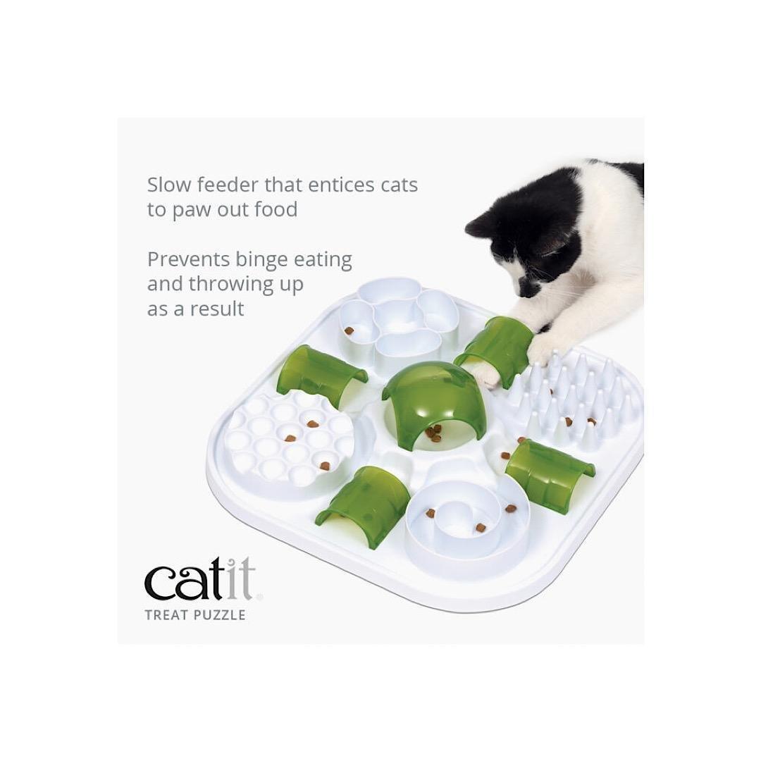 CATIT PLAY TREAT PUZZLE WITH TREATS FOR CATS - EUROPEAN HOUSE HOLD