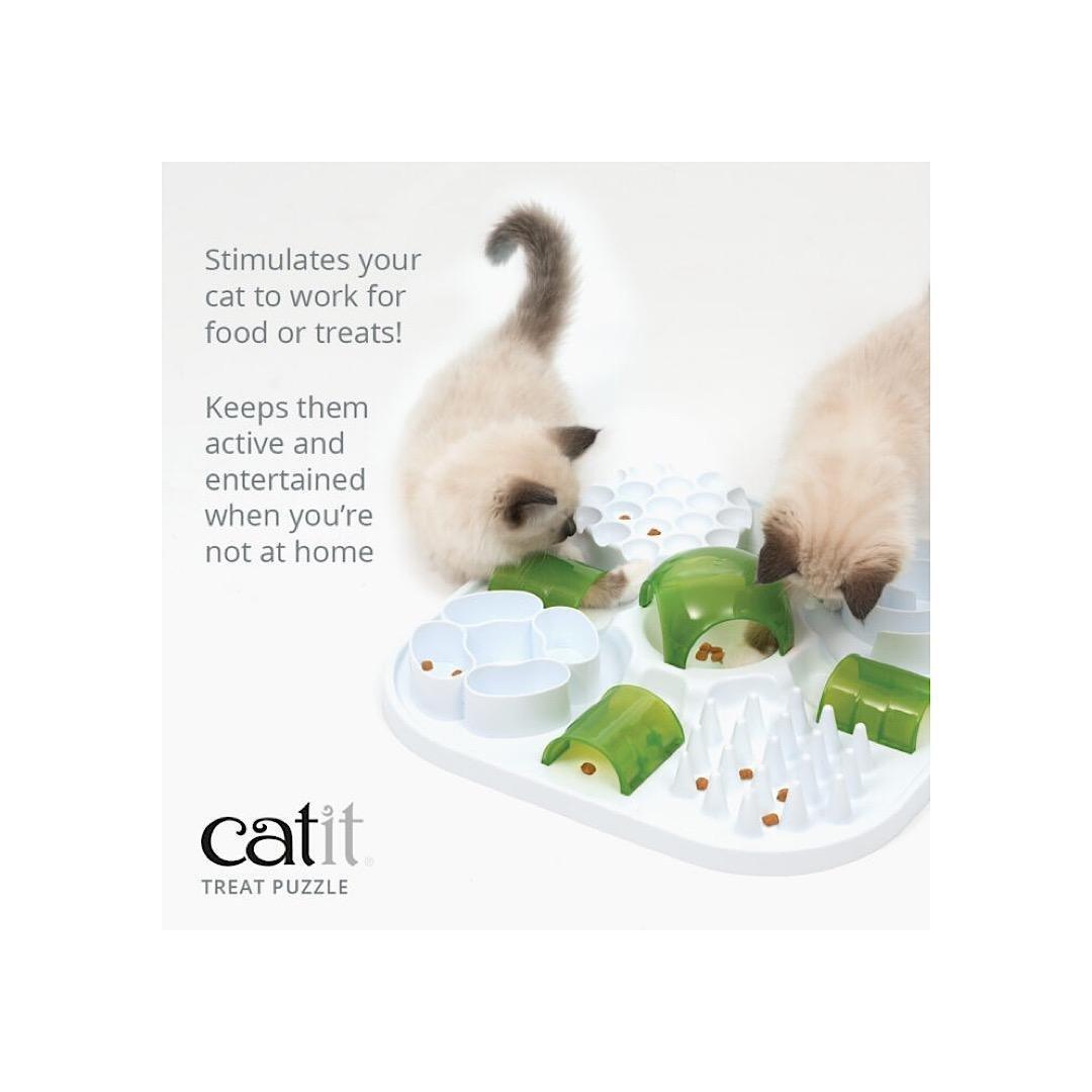 CATIT PLAY TREAT PUZZLE WITH TREATS FOR CATS - EUROPEAN HOUSE HOLD