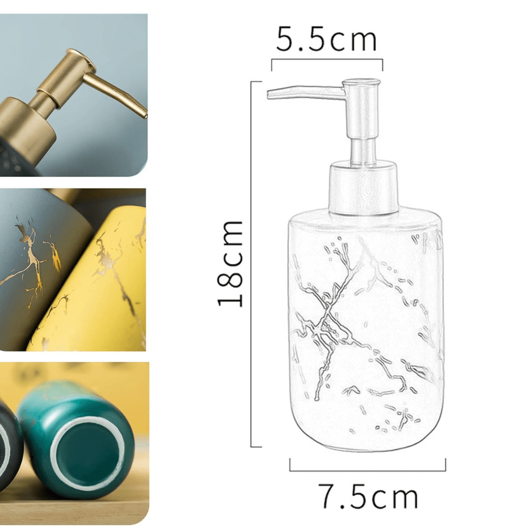 Ceramic Soap Dispenser 300 ML - EUROPEAN HOUSE HOLD