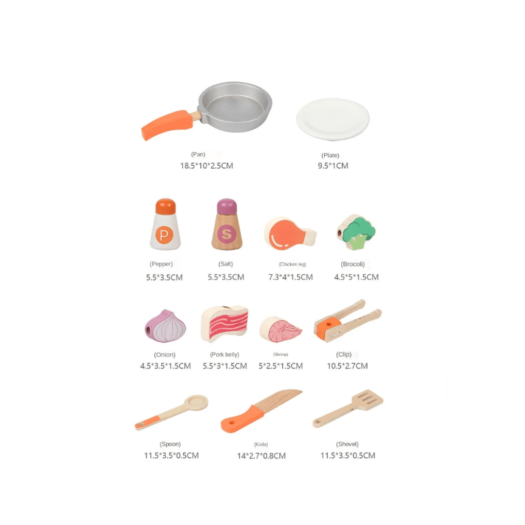 Children's Wooden kitchen Toy Set - EUROPEAN HOUSE HOLD