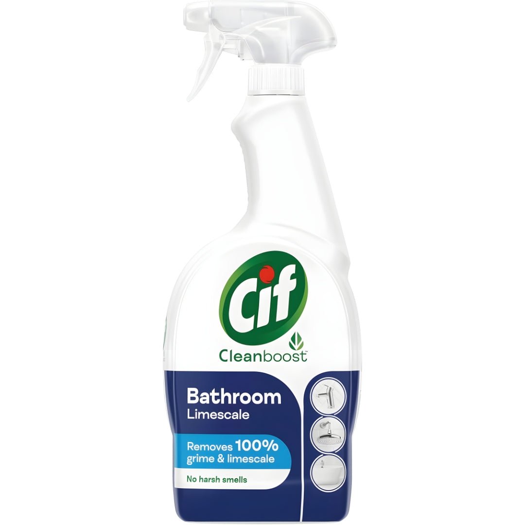 Cif Cleanboost Bathroom Spray 700ml – Limescale Remover – UK Made – For Lebanon Market

