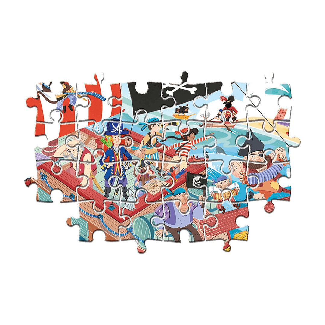 Clementoni 24209 Maxi Pirates , from 3 Years, Colorful Children's Puzzle with Extra Large Puzzle Pieces - EUROPEAN HOUSE HOLD