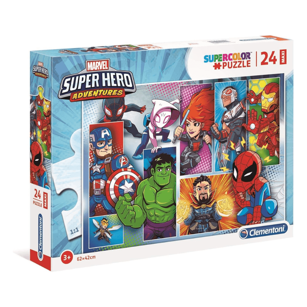 CLEMENTONI SUPER HERO PUZZLE 24 PIECES, 1 SET - EUROPEAN HOUSE HOLD